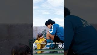 Diego Maradona Proudly Trained With Flowers His Daughter Put In His Socks