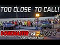 A FIGHT TO THE FINISH LINE! DONKMASTER VS SMOKE 1 NITROUS BOX CHEVY GRUDGE RACE - Ware Shoals , SC