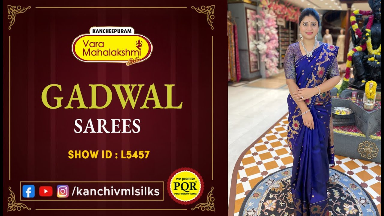 Коллекция сари Gadwal | Номер WhatsApp 89 0001 0002 | Канчипурам Варамахалакшми Шелк LIVE