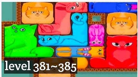 Puzzle Cats - level 381~385  Solve 