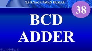 Lecture 38: BCD Adder - T.S.S.NAGA PAVAN KUMAR