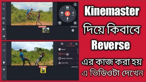 How to Reverse video edit in Kinemaster Reverse.Effect in Kinemaster