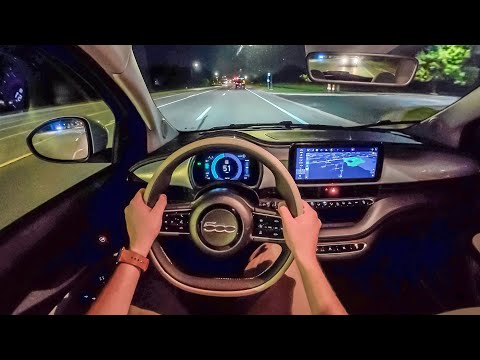 2024 Fiat 500e - Pov Night Drive (binaural Audio)