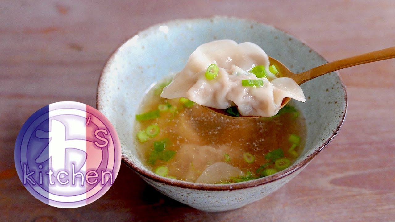 Soupe aux Raviolis Chinois Wonton | wa's Kitchen