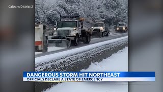 Dangerous winter storms blanket parts of the U.S.
