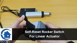 How to use the toggle switch to control the electric linear actuators C