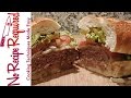 New Orleans Saints Po Boy Burger - NFL Burgers - NoRecipeRequired.com