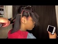 DEEP Trim & Silk Press on Freshly Relaxed Hair | KiyanahVinay