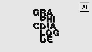 How To Create Sliced Text Typography for Poster Design in Illustrator | Lineworks