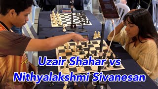 UZAIR SHAHAR (1968) VS WCM NITHYALAKSHMI SIVANESAN (1802) | BOARD 3 | ROUND 5 | 2ND SEVENTEEN MALL