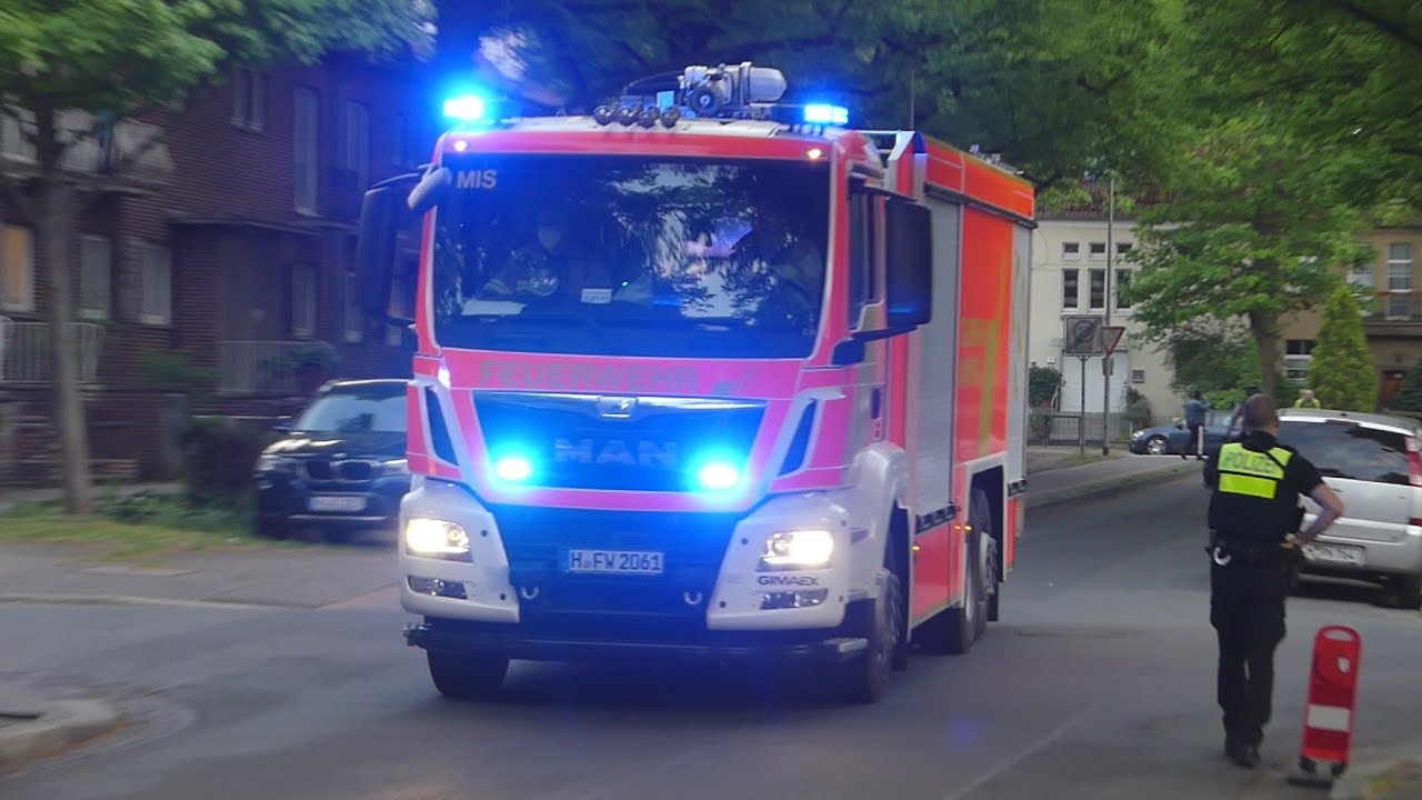 [GROSSBRAND] GTLF 10.000 FF Misburg Hannover auf Alarmfahrt! - YouTube