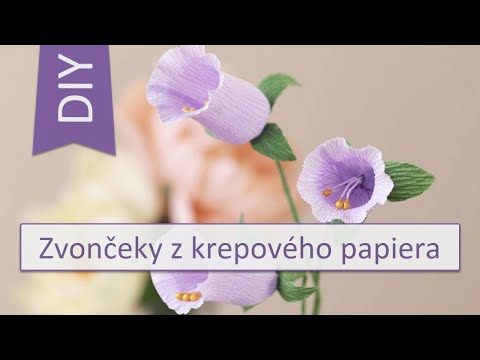 Video: Ako Vyrobiť Kvety Z Krepového Papiera