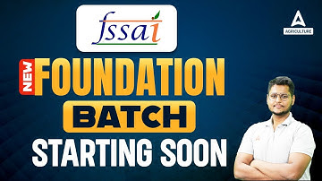 FSSAI New Foundation Batch Starting Soon!! | FSSAI Recruitment 2023 | Full Details By Sandeep Sir
