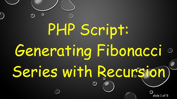 PHP Script: Generating Fibonacci Series with Recursion