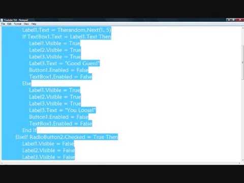Visual Basics Tut