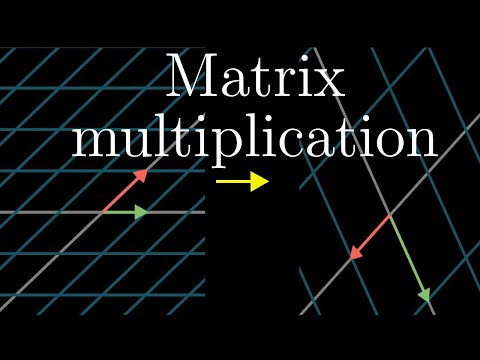 Matrix multiplication as composition | Chapter 4, Essence of linear algebra
