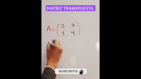 MATRIZ TRANSPUESTA #matematica #matrices