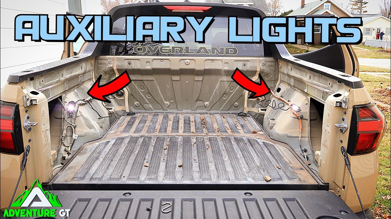 Hyundai Santa Cruz bed removal, and adding Rear Truck Bed Lights