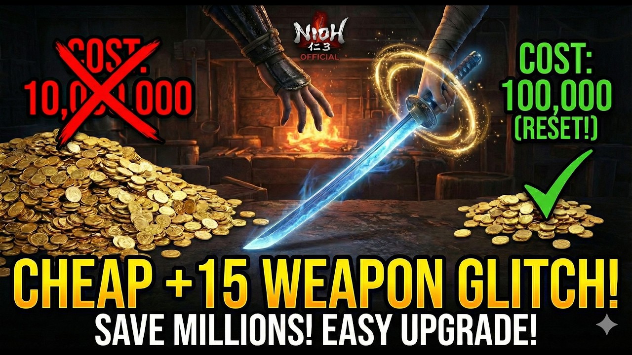 Уловка для улучшения оружия в Nioh 3: получите оружие +15 за копейки!