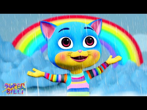 Rim Jhim Rim Jhim Barish Aayi, रिमझिम रिमझिम बारिश आई, Super Billi Cartoon Rhymes for Kids