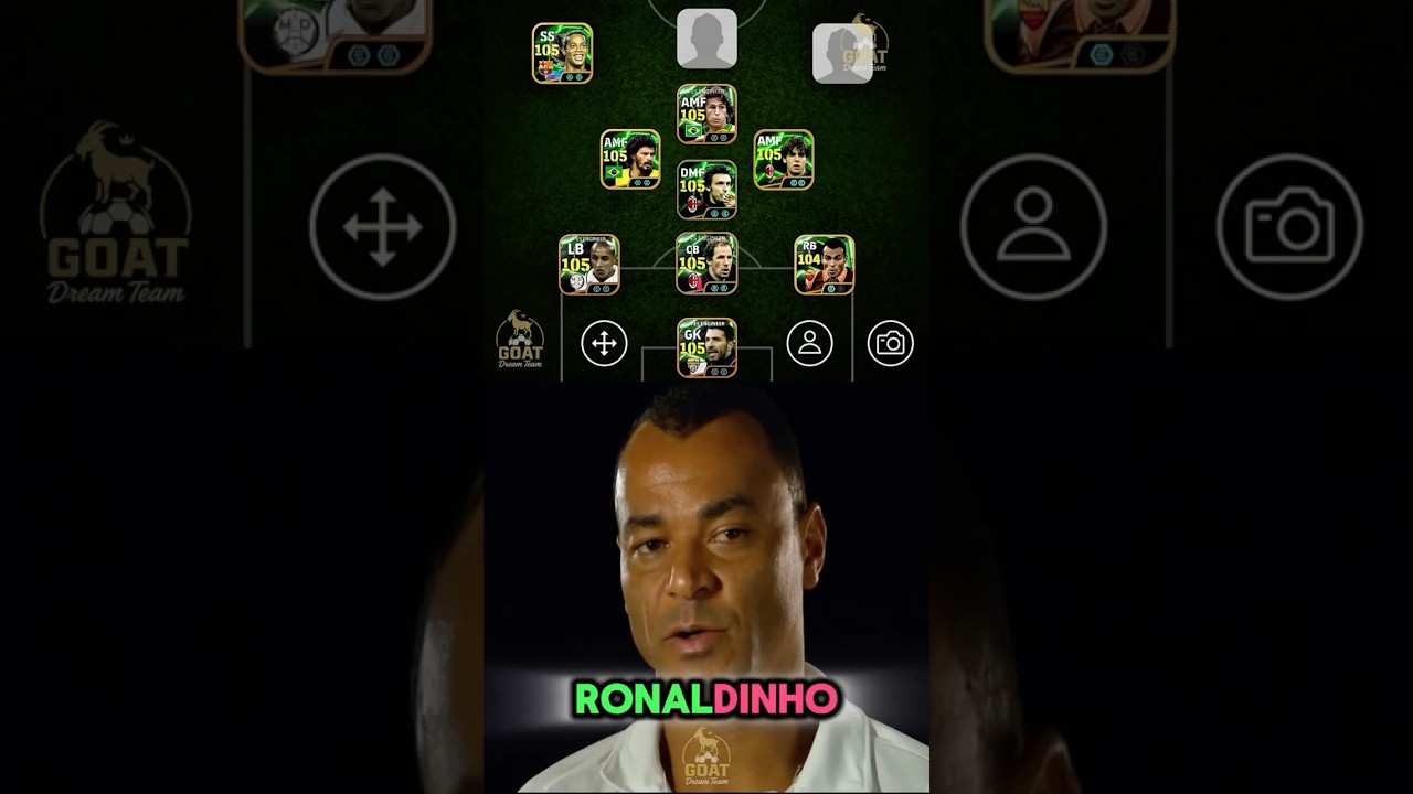 Cafu Picks His Dream Team 💀🤯#efootball2025  #efootball2024