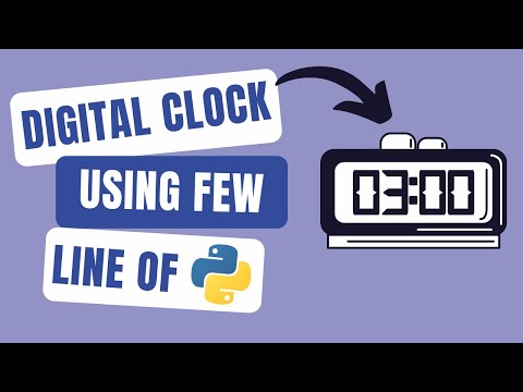 Digital Clock using few line of python code | #code_gyani | #python
