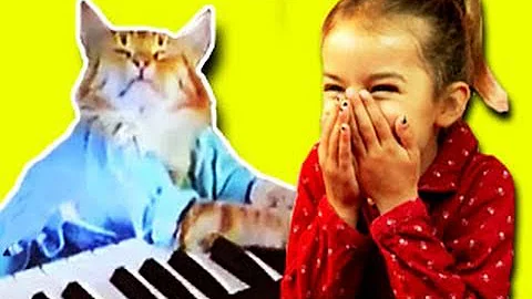 KIDS REACT to Keyboard Cat