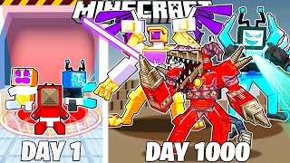 I Survived 1000 Days In The Skibidi Multiverse In Minecraft!