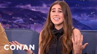 Zosia Mamet on Growing Up With David Mamet | CONAN on TBS