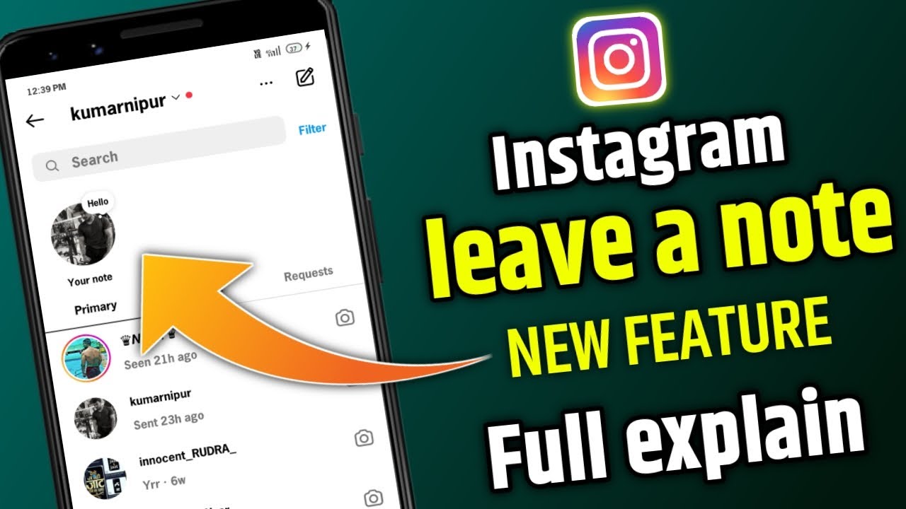 Your note option 💥 Instagram your note feature use kaise kare | How to use instagram notes feature |