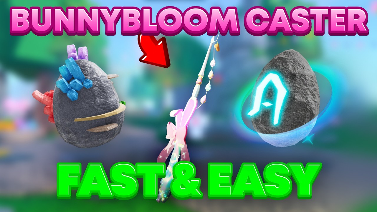How To Get BUNNYBLOOM CASTER in FISCH Roblox! (ALL EGG LOCATIONS)