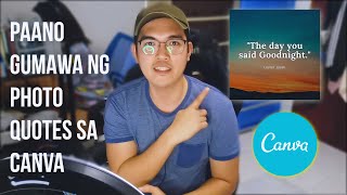 PAANO GUMAWA NG PHOTO QUOTES SA CANVA | DETAILED TUTORIAL screenshot 5