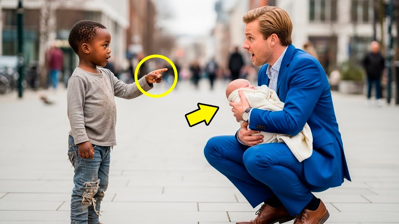 “Dona todo lo que tienes y tu bebé respirará” —dijo el niño pobre al millonario con su bebé…