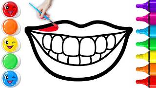 👄😁 How To Draw a Perfect Mouth Smiling | Easy Step By Step Tutorial