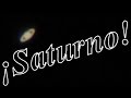 Saturno observado con telescopio./ Saturn observed with telescope.