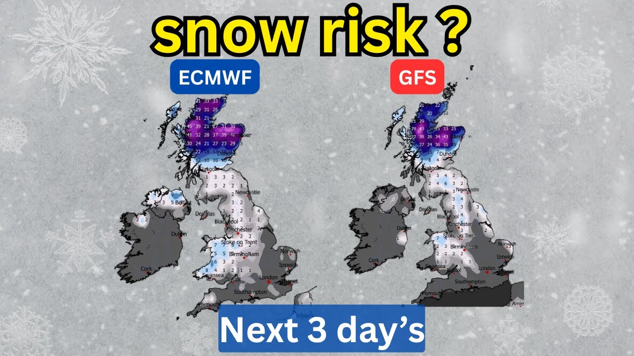 Snow Watch UK Snow Watch, 3 Day Forecast — Where & When Snow Could Fall - YouTube