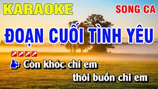 Karaoke Đoạn Cuối Tình Yêu Song Ca Nhạc Sống | Nguyễn Linh