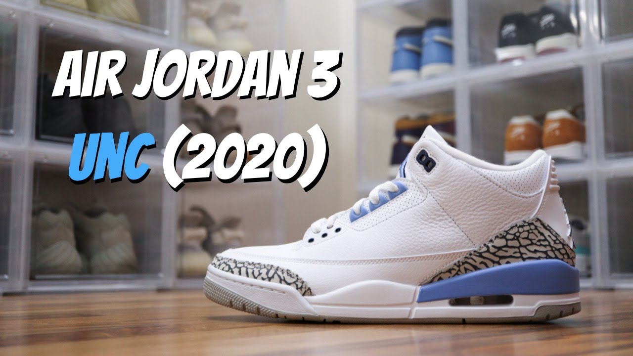 Nike Air Jordan 3 Unc Overview On Feet Youtube