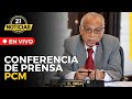 🔴#ENVIVO: Aníbal torres, brindará conferencia de prensa tras sesión de consejo de ministros.