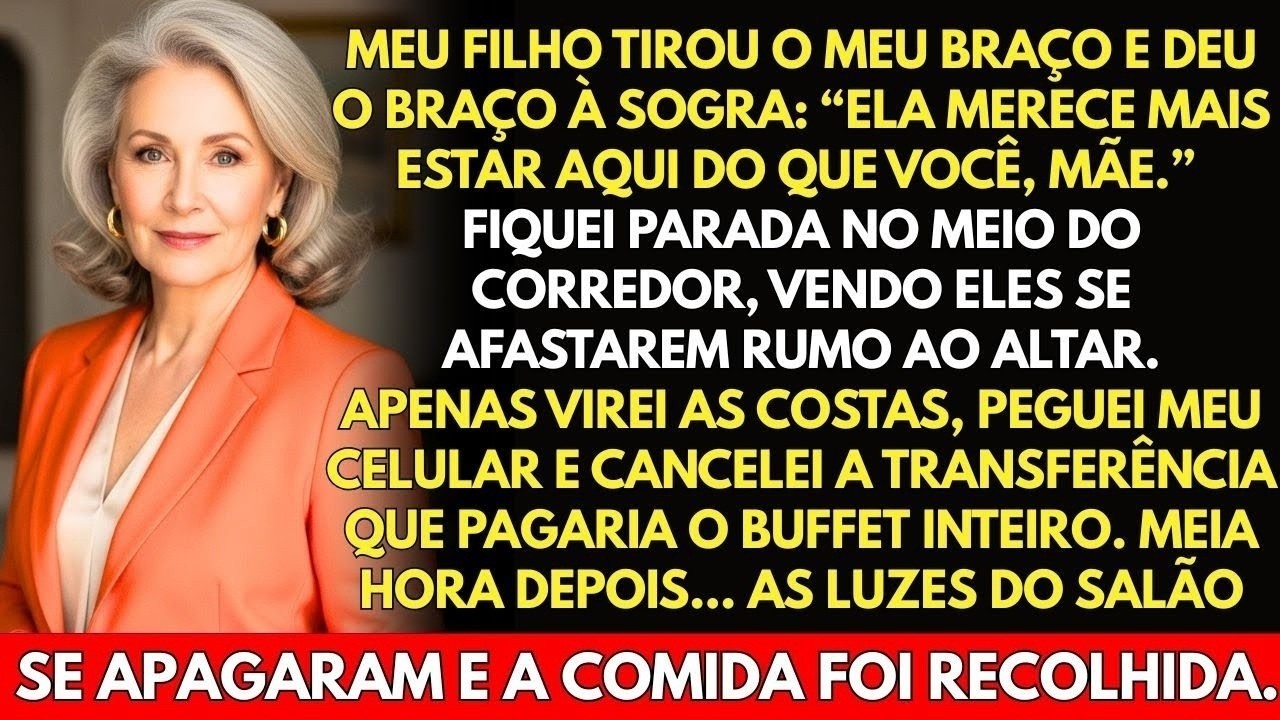 Deixei o meu filho sozinho no altar no dia do casamento e não me arrependo. O Rafael soltou o meu braço no meio do corredor da igreja, diante de duzentas pessoas, e disse que a Marlene, a sogra da...