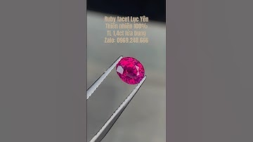 Ruby facet Lục Yên 1,4ct thiên nhiên 100% #iruby