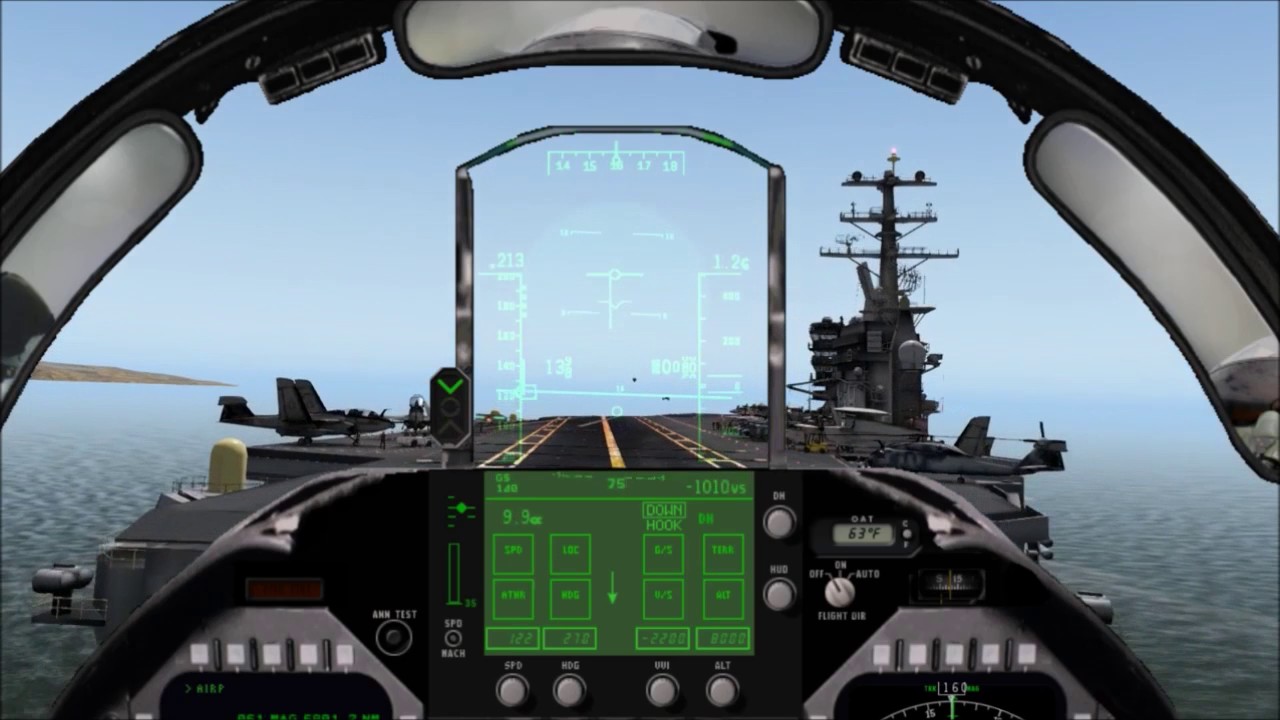 f18 carrier landing cockpit view f18 carrier landing cockpit view