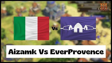 Age of Empires 3- Italy Vs Haudenosaunee | Aizamk Vs EverProvence | Aoe3 DE | 1v1 Pro Game | 4K