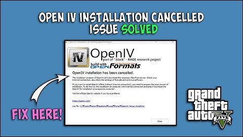 Open iv INSTALLATION CANCELLED ISSUE SOLVED / FIX OPEN IV INSTALLATION ISSUE