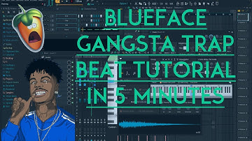 DARK BLUEFACE BEAT TUTORIAL | FL STUDIO BEGINNER TUTORIAL | FL STUDIO 20