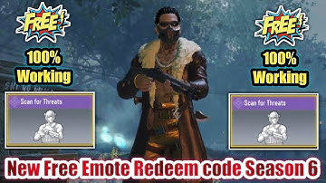Get Free Emote in Cod Mobile | CODM Redeem code | CODM Free Emotes | Season 6 Free Emote codm 2021