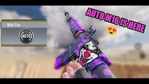 FULLY AUTOMATIC M16 IS HERE 😍 || NEW PERK (WILDFIRE) FOR M16