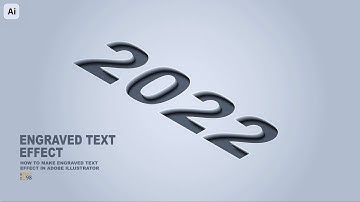 How to Make Engraved Text Effect in Illustrator