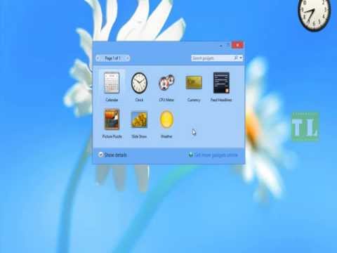 Desktop Gadgets and Sidebar for Windows 8 and 8.1.