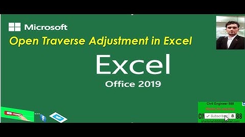 #how  open #traverse adjustment in excel in urdu and hindi